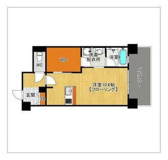 iN SHAPE 港【1306号室】の間取り