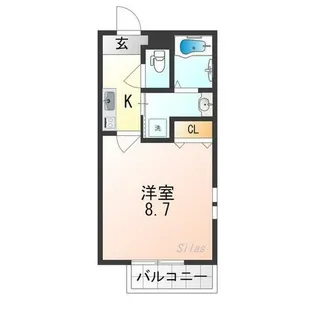 大阪府大阪市東住吉区中野4丁目【アパート】の間取り