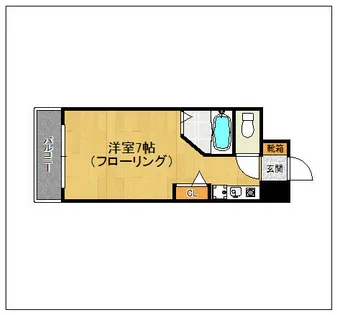 ルネスロワール博多駅南【3階】の間取り