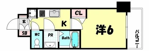プレサンスKOBEシフォン【1006号室】の間取り
