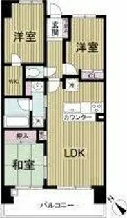 レジディア都島Ⅱ【2階】の間取り