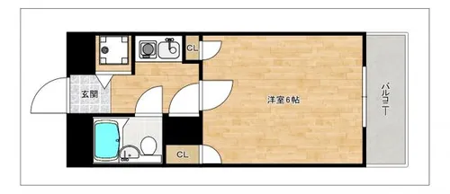 FAN六本松【6階】の間取り