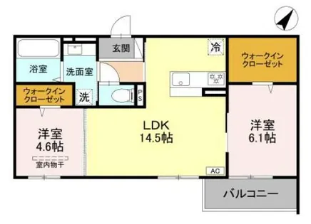 グランマーリエ松野通【3階】の間取り