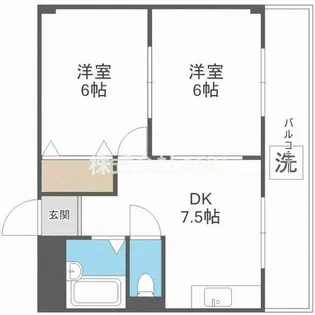 エルドムス陽光三番館【50号室】の間取り