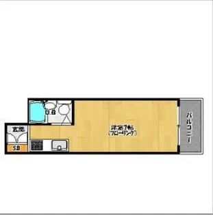 Sハウス姪浜【205号室】の間取り