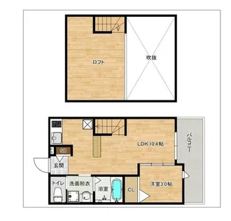 ループ諸岡【101号室】の間取り