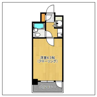 朝日プラザ博多Vターミナルスクエア【1204号室】の間取り