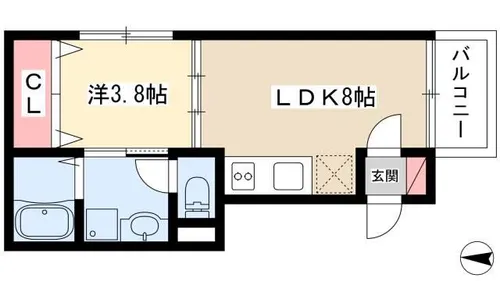 Hershey【3階】の間取り