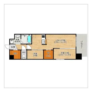 ERFOLG HAKATA【201号室】の間取り