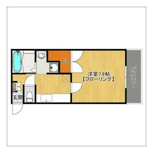 Aハウス【203号室】の間取り