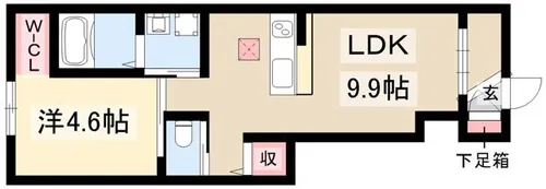 ルーチェ 名駅北【1階】の間取り