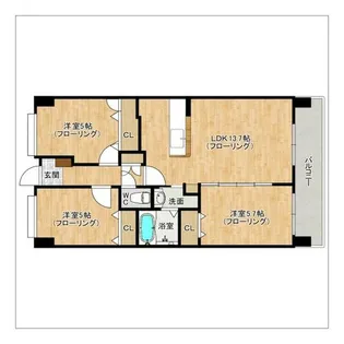 フェニックス福岡南【810号室】の間取り