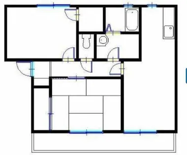 ルミエール東今宿【1階】の間取り