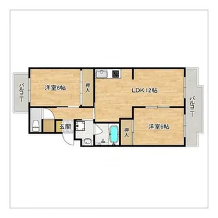 第2グランドハイツ【405号室】の間取り