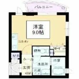 アクアキャニオンHARA【4C号室】の間取り