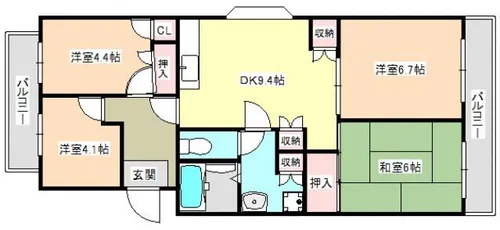 イングス21【201号室】の間取り