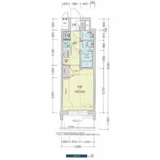 プレサンス新栄アーバンフロー【12階】の間取り