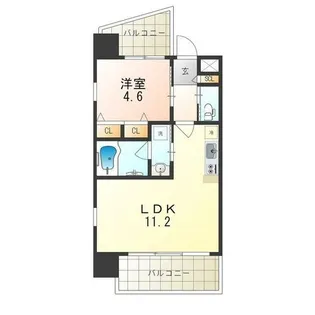 大阪府大阪市淀川区十三東4丁目【マンション】の間取り