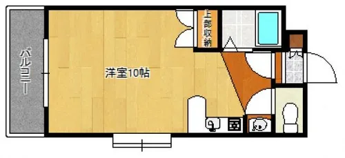 オリエンタル朝日ヶ丘【406号室】の間取り