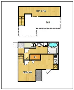 シーエスコート【2階】の間取り