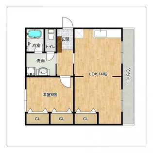 太宰府ハウス【103号室】の間取り