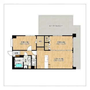 エスポワール【702号室】の間取り