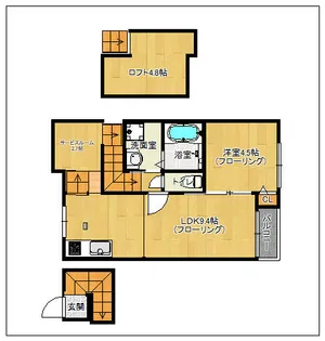 NOA筑紫【202号室】の間取り