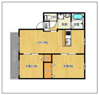 サンハイム【202号室】の間取り