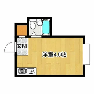 昭和グランドハイツ恵美須【4階】の間取り