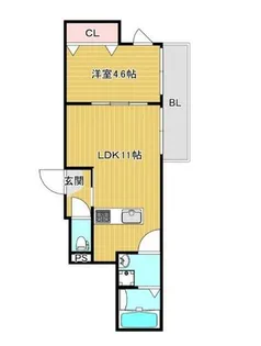 CHRONO(クロノ)桜並木【303号室】の間取り