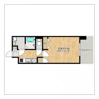 サヴォイ ラ・マリナ ドゥ ハカタ【14階】の間取り