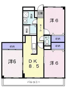 セブン・ヴェル【2階】の間取り