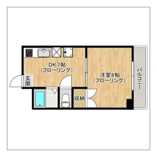 松本ビル【504号室】の間取り