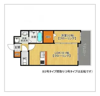 リバーランド大濠【1階】の間取り