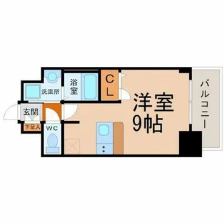 1Kの間取り画像