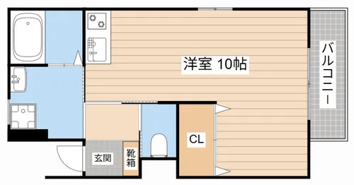 ラヴィータⅡ【101号室】の間取り
