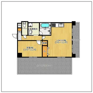 朝日プラザ西公園【7階】の間取り