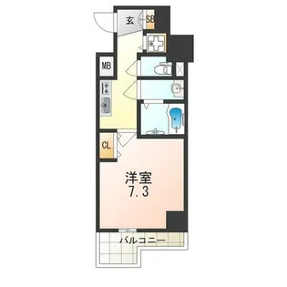 大阪府大阪市西淀川区花川2丁目【マンション】の間取り