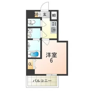 大阪府大阪市西淀川区花川2丁目【マンション】の間取り