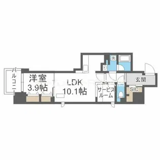 アーバネックス堺筋本町【12階】の間取り