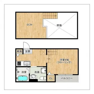 Les Mayu桜ヶ丘【102号室】の間取り