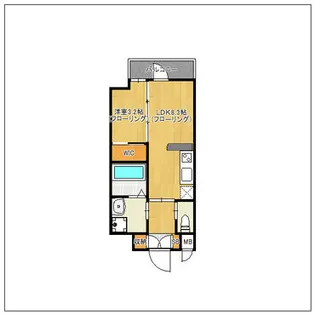 ネストピア博多シティ【5階】の間取り