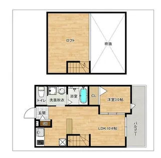 ループ諸岡【202号室】の間取り