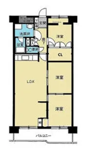 星和豊田町コーポラス【8階】の間取り