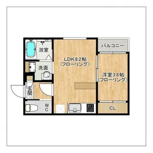 fika桜台【201号室】の間取り