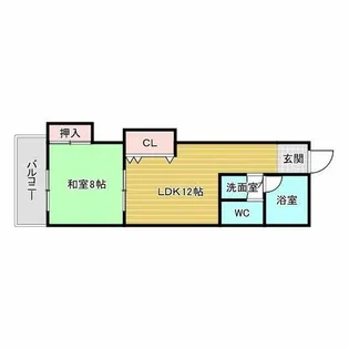淀川チェリーハイツ【2階】の間取り