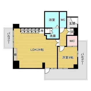 ザ・グランドビュー・オオサカ【5階】の間取り