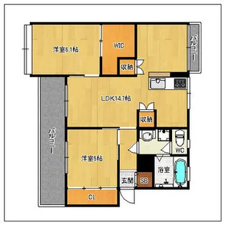 宗ハイツ【103号室】の間取り