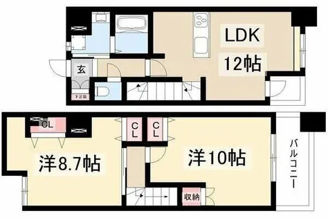 CASA PINO【4階】の間取り