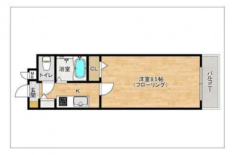 パークコート太宰府【305号室】の間取り